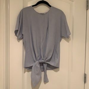 Madewell Tie Front Top
